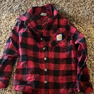 Carhartt Kids Red Plaid Shirt